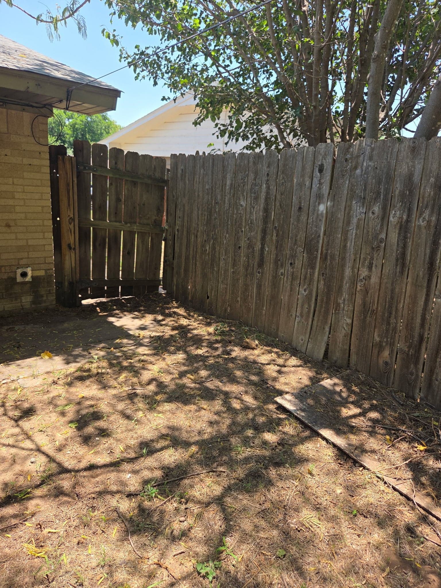 Fence Replacement — before